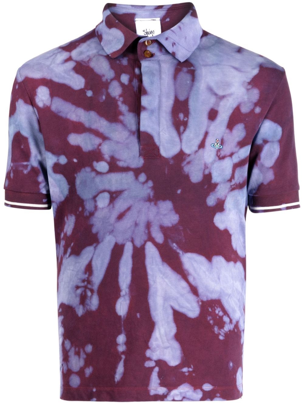 Stain Shade Poloshirt mit Batikmuster - Violett von Stain Shade