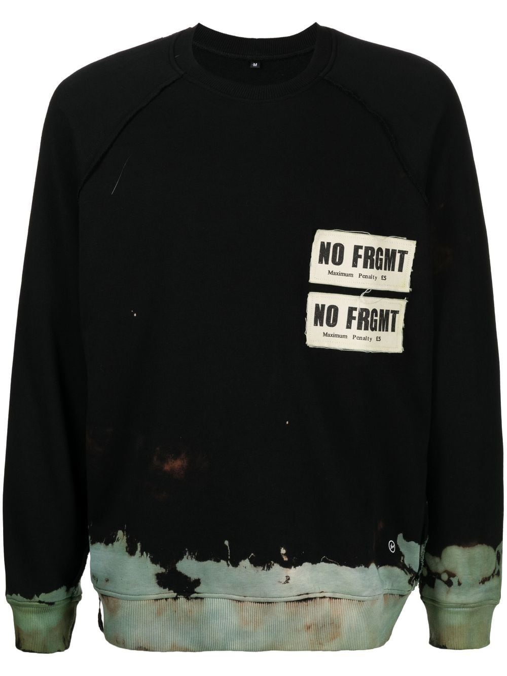 Stain Shade x Hiroshi Fujiwara Sweatshirt mit Batikmuster - Schwarz von Stain Shade