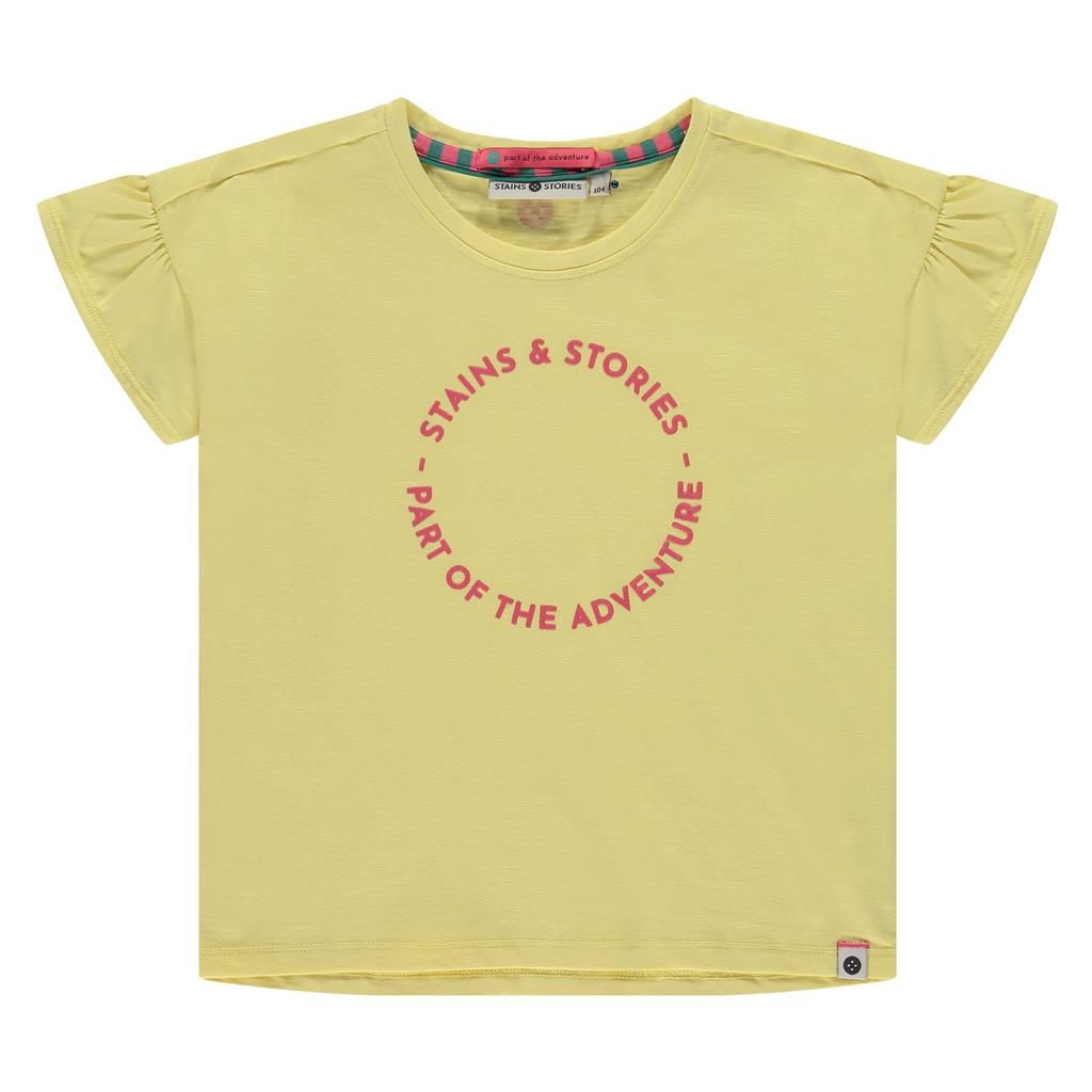 Stains & Stories (Babyface) T-Shirt Sommer gelb von Stains Stories