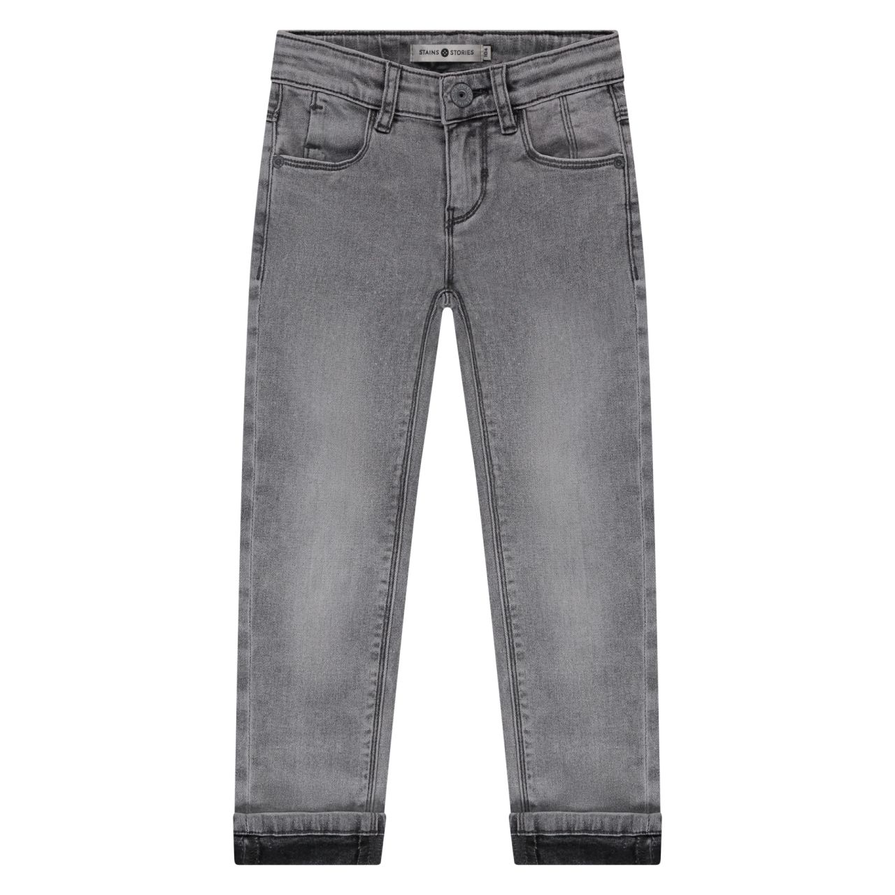 Jeans Junge mid grey denim / Stains und Stories von Stains und Stories