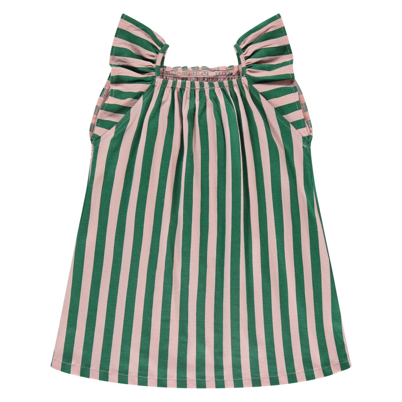 Kleid Mädchen Crinkle grün/ Stains und Stories von Stains und Stories