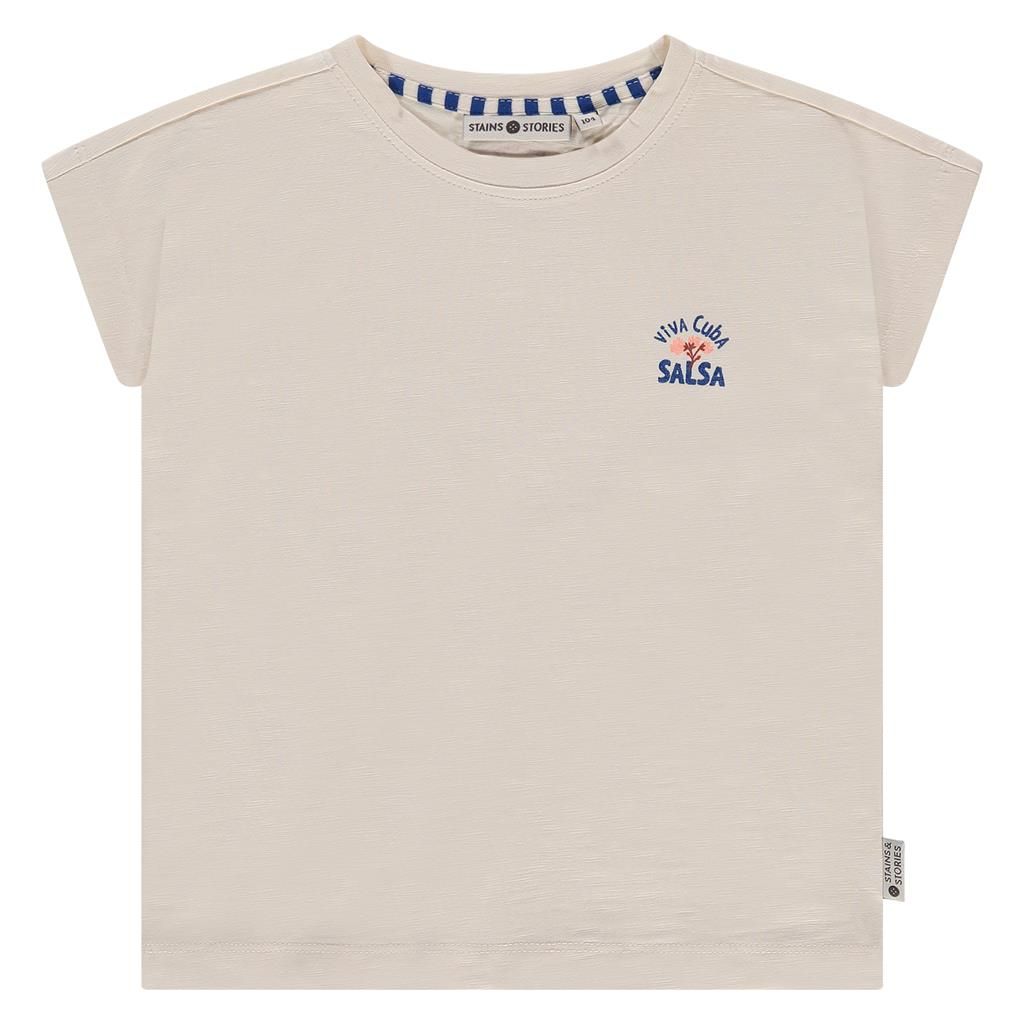 Stains und Stories Babyface Mädchen T-Shirt offwhite von Stains und Stories