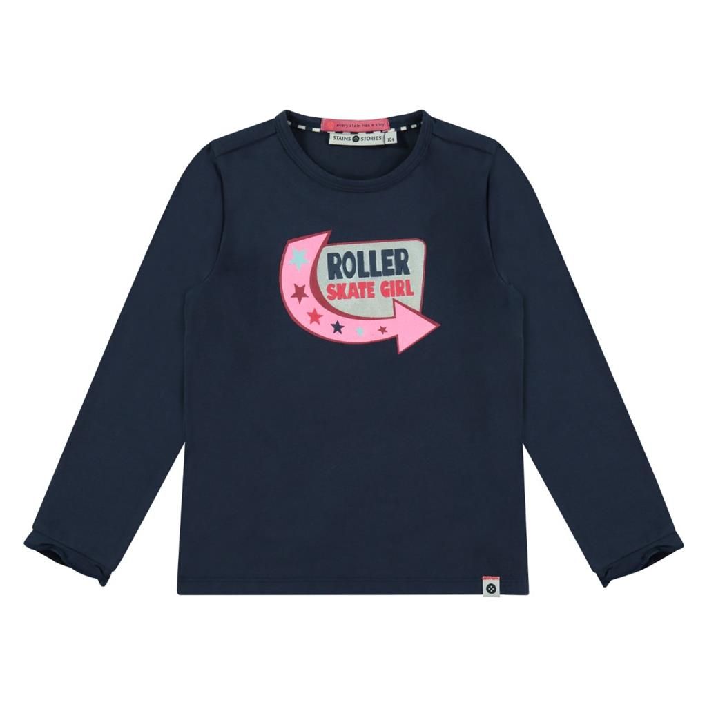 Stains und Stories Longsleeve Mädchen indigo von Stains und Stories