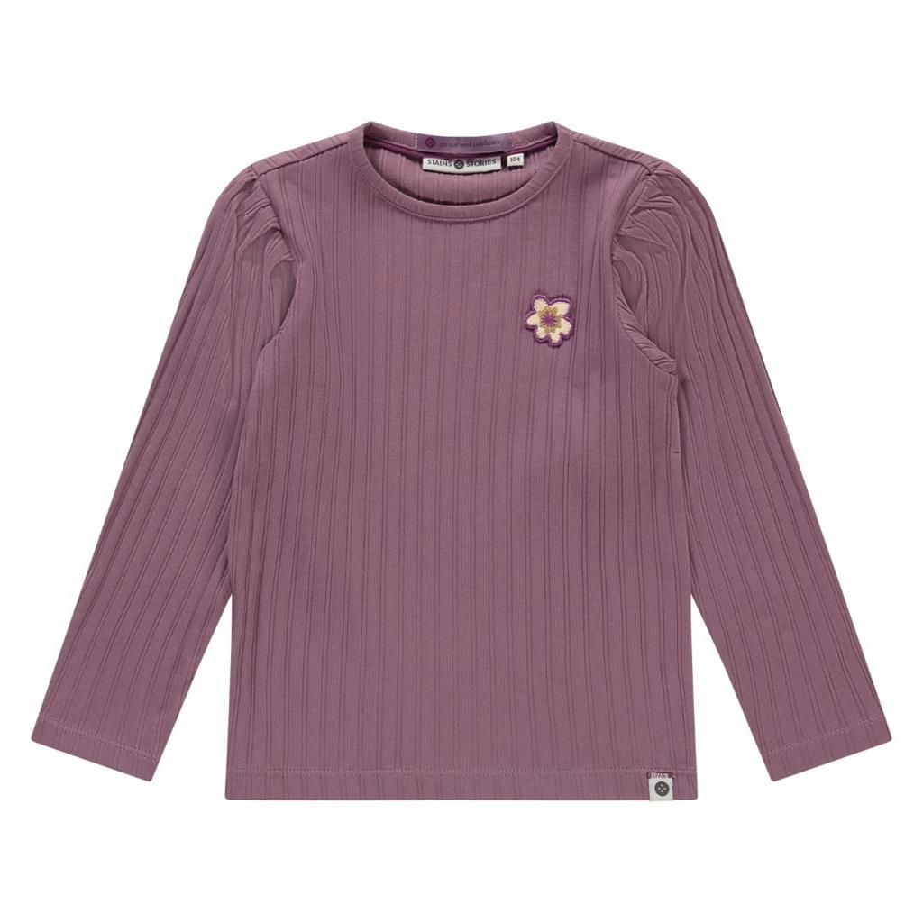 Stains und Stories Longsleeve Mädchen magenta purple von Stains und Stories