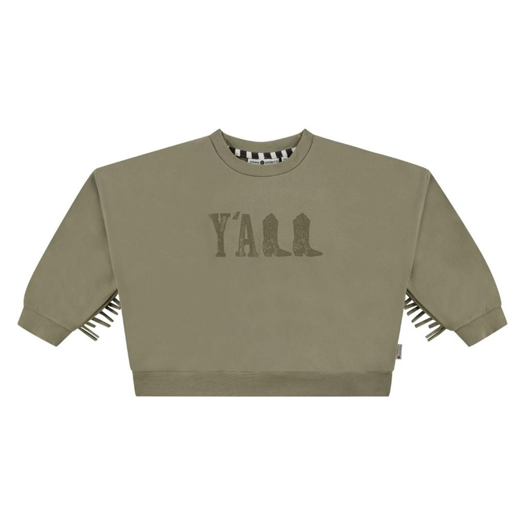 Stains und Stories Sweater Pullover Mädchen army Cowboy von Stains und Stories