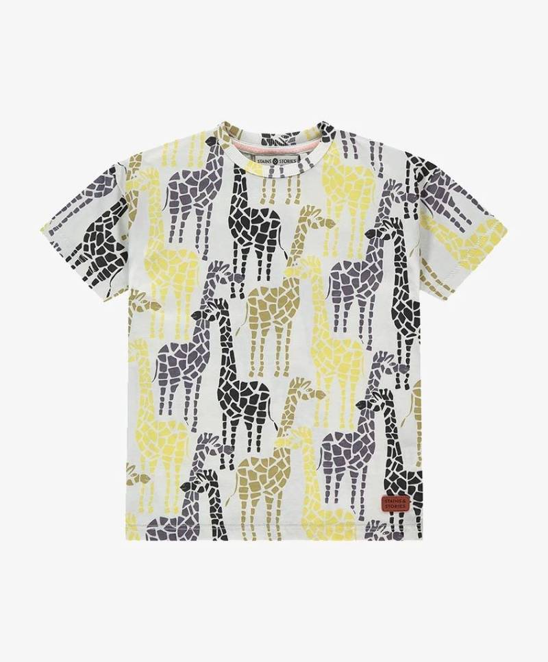 Stains und Stories T-Shirt Junge Sommer Giraffe milk von Stains und Stories
