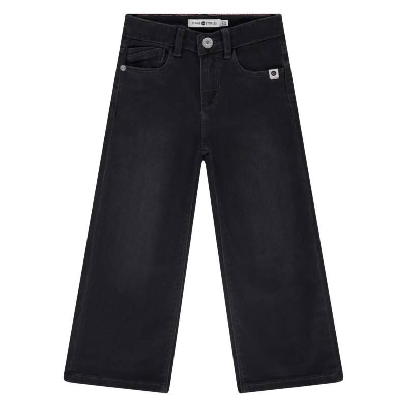 weiche Jeans wide leg Mädchen dark grey denim Stains und Stories von Stains und Stories