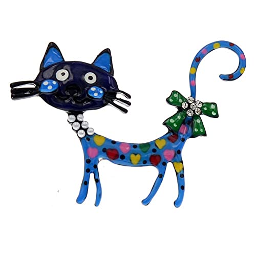 Schöne Katzenbroschen Haustier Emaille Pins Cartoon Tier Brosche Freizeit Brosche Stifte Schmuck Geschenke Für Frauen Männer Geschenke von Stakee