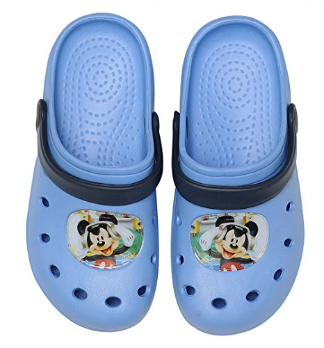 Disney Mickey Mouse Clogs/Hausschuhe in hellblau, Verschiedene Größen, Größe:28/29, Farbe:Hellblau von Stamion