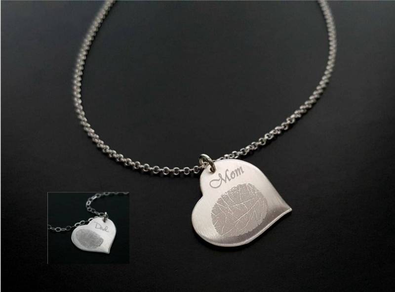 Ihre Tatsächlicher Fingerabdruck Unterschrift Handschrift Sterling Silber 14K Gold Filled Oder Rose Gold Personalisierte Forever Erinnerung von StampedByTheHeart