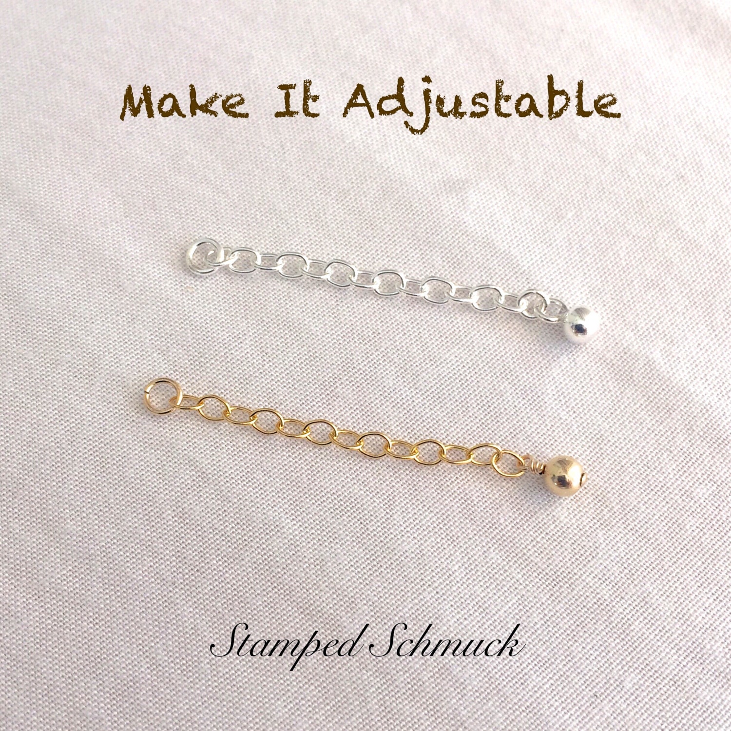 Add An Extender, Sterling Silber, 14K Gold Filled, Einstellbar, Verlängerung, Add Ons, Halskette, Armband, Expendable von StampedEve