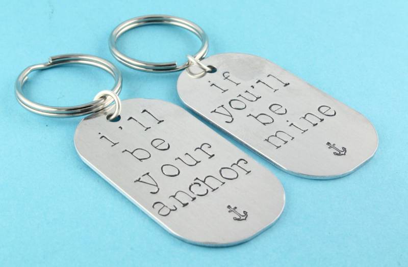 Anker Schlüsselanhänger - Beste Freundin Freunde Geschenk Bff Freund von StampinOffThePath