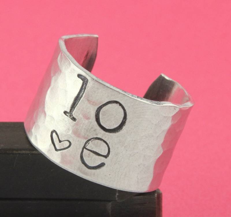 Liebesring - Verstellbarer Ring Silberring Beste Freundin Geschenk Valentinstag Muttertagsgeschenk Für Größe 7 von StampinOffThePath