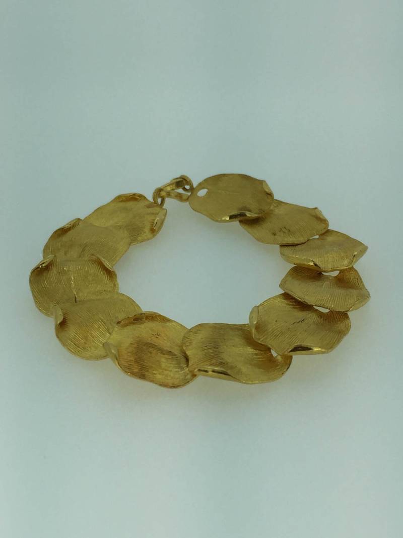 7 "..22Kt Gelbgold Einzigartiges Exquisites Handgefertigtes "-Armband Aus Indien. Wahrlich Ein Einzelstück von StanPaulJewelry