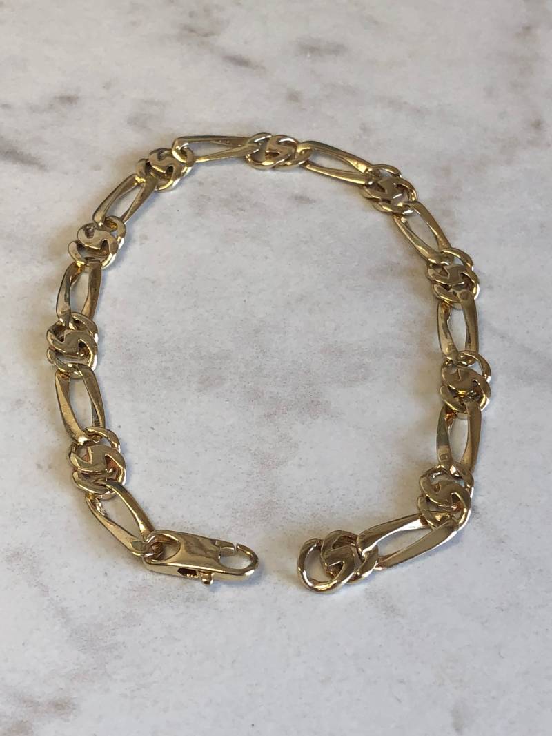 8 "...14Kt Gelbgold Einzigartige Unisex Solid Link Armband "Lang Zu Einem Unglaublichen Preis." von StanPaulJewelry