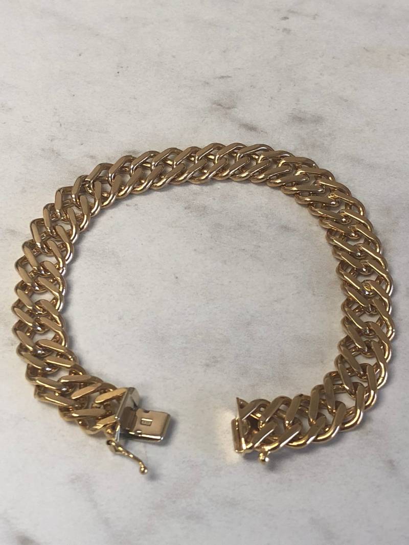 8 "...14Kt Gelbgold Unisex Solid Italienisch Inspiriertes Link-Armband "Lang Zu Einem Unglaublichen Preis." von StanPaulJewelry