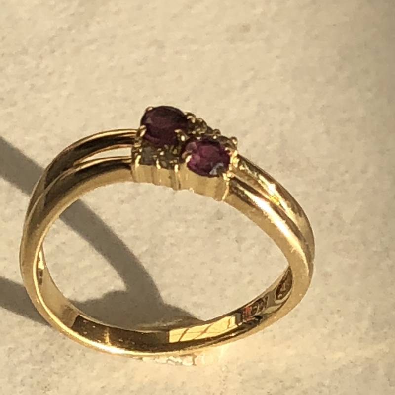 Ruby1... 18Kt Gelbgold Damen Diamant Und Rubin Ring Zu Einem Unglaublichen Preis von StanPaulJewelry