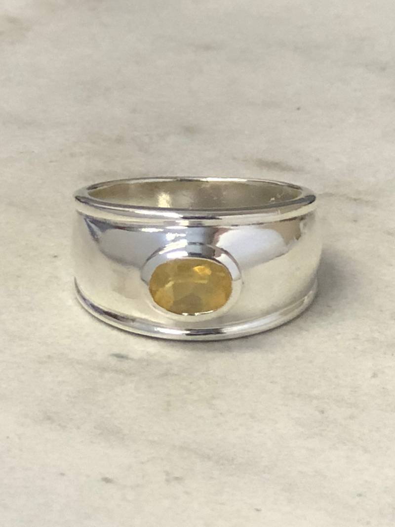 sterling Silber Oval Citrin Edelstein Ring Zu Einem Sehr Erschwinglichen Preis. Kostenloser Versand von StanPaulJewelry