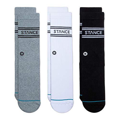 Stance Crew Sock - Basics - 3 Pack (Multi, Mittel) von Stance