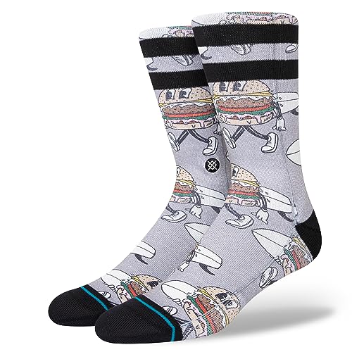 STANCE Sandy Crew Socken Grau Burger Surf Gr. 39-47, grau, M von Stance