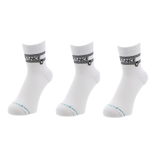 Stance Basic Quarter 3er-Pack, Weiss/opulenter Garten, Medium von Stance
