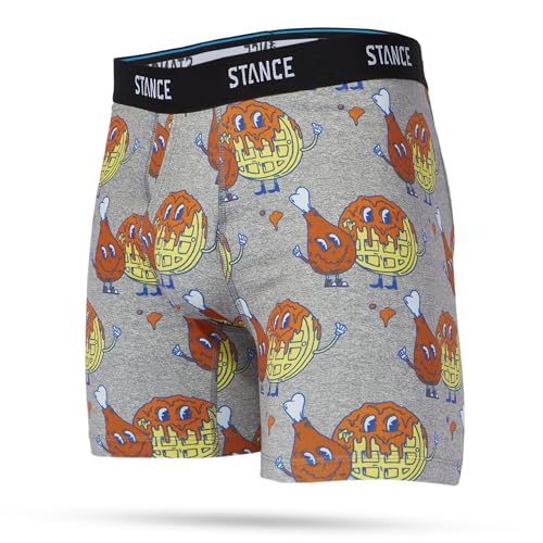 Stance Bock Bock Boxershorts, Heathergrey, L von Stance