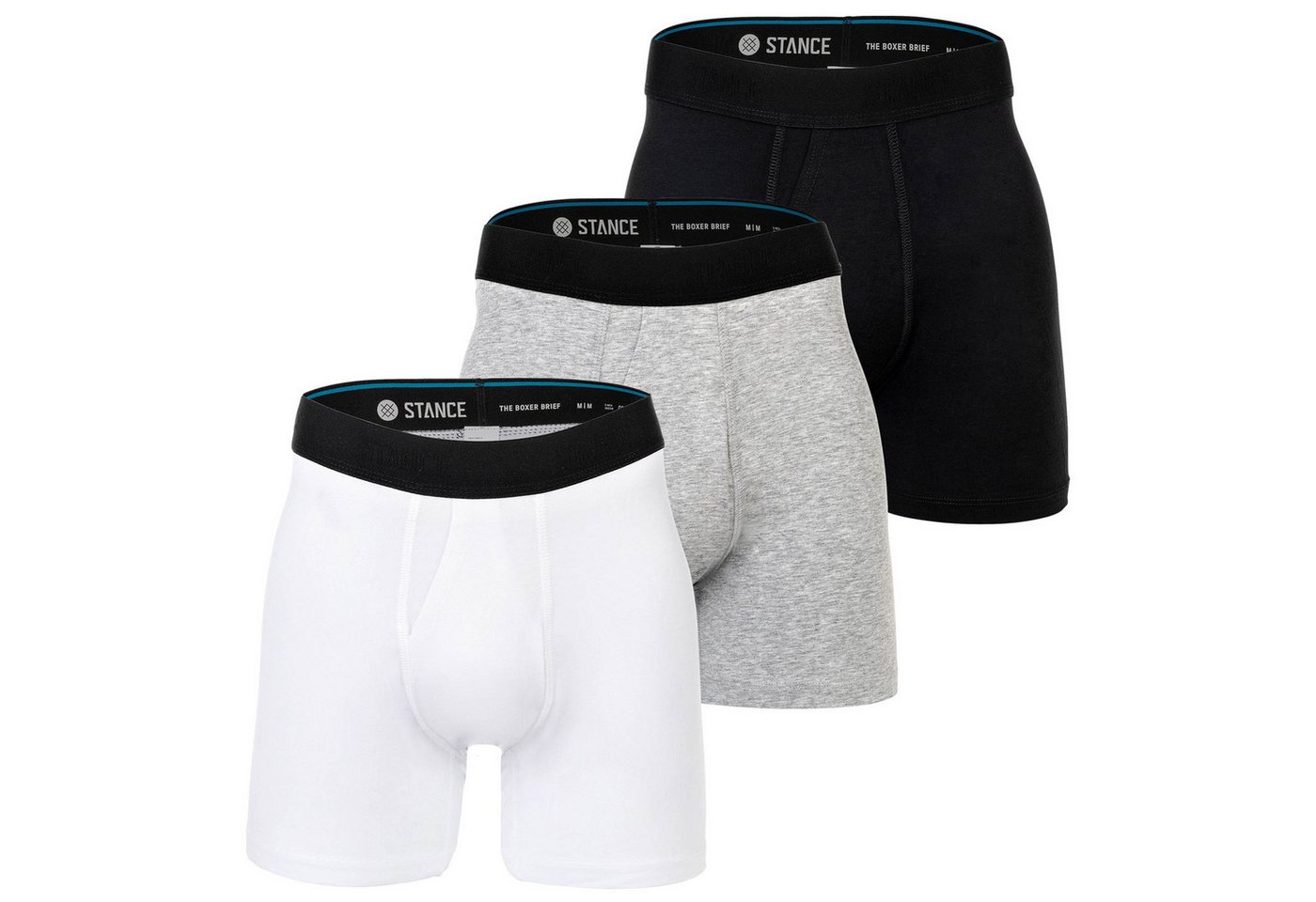 Stance Boxer Herren Boxershort 3er Pack Polyester Boxer Brief (Packung, 3er Pack) von Stance