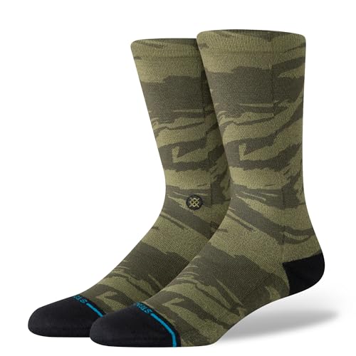 Stance Camoblend Crew, Dunkelgrün, Medium von Stance
