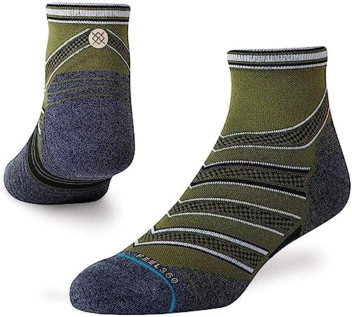 Stance Conflicted Quarter Run-LARGE (UK 8.5-12.5)-Green von Stance