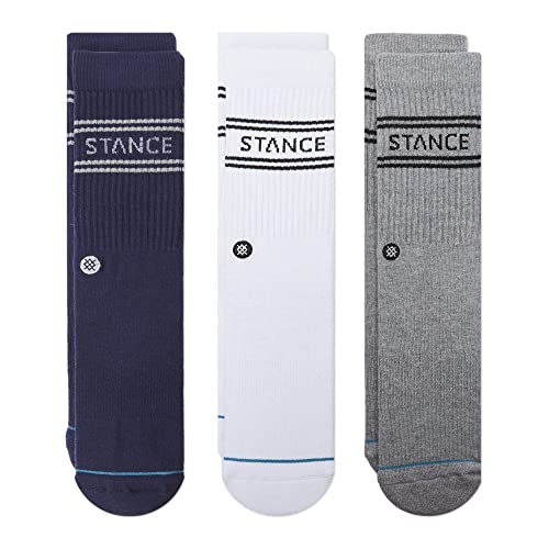 Stance Herren 3er-Pack Casual Basic Socken, Mehrfarbig, L von Stance