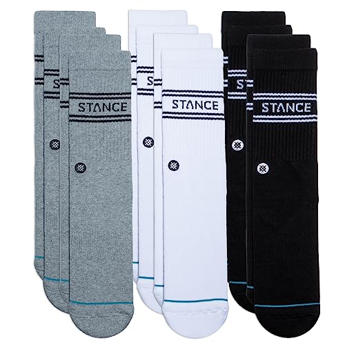 Stance Crew Sock - Basics - 6 Pack (Multi, Groß) von Stance