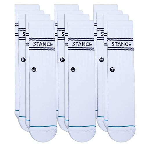 Stance Crew Sock - Basics - 6 Pack (Weiß, klein) von Stance