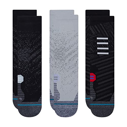 Stance Crew Socken - Run - Feel 360 x Infiknit - 3 Pack (Multi, Klein) von Stance