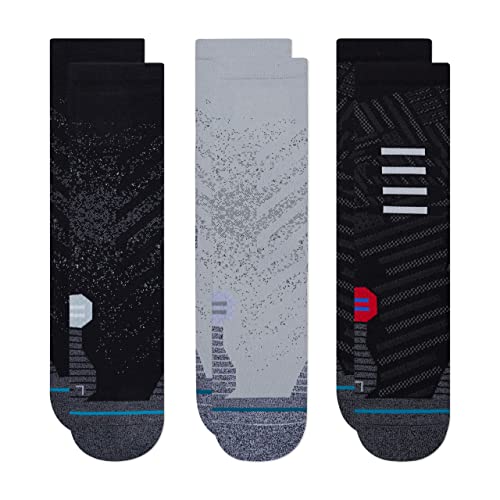 Stance Crew Socken - Run - Feel 360 x Infiknit - 3 Pack (Multi, Mittel) von Stance