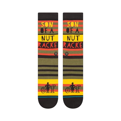 Stance Crew Socks - Elf Son of a Nut (Black, Large) von Stance