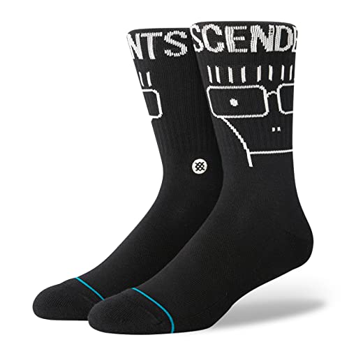 Stance DESCENDENTS CREW SOCKEN WASHED BLACK Größe L / 43-47 von Stance