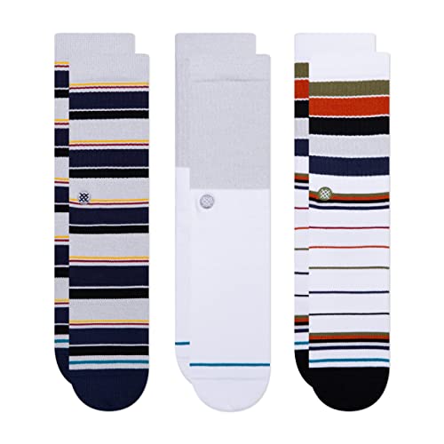 Stance Destin 3-Pack Grey LG (Men's Shoe 9-13) von Stance