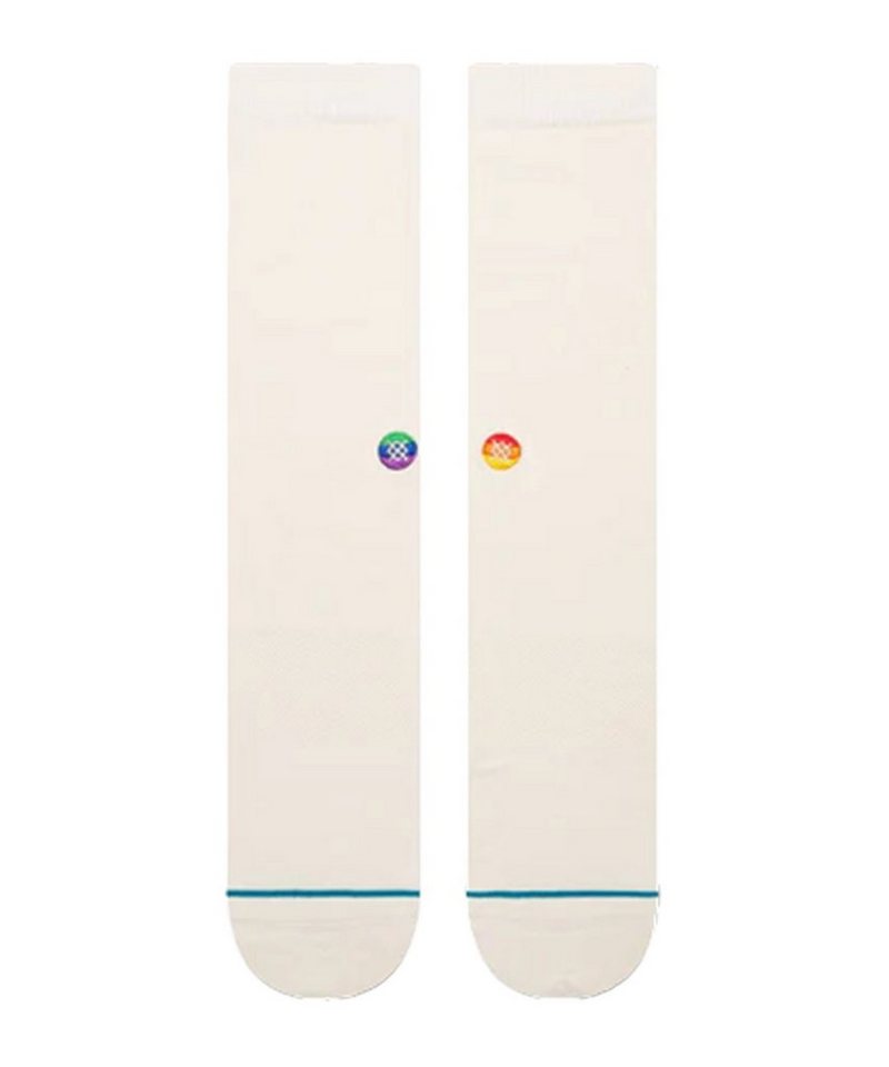 Stance Freizeitsocken Stance Love Crew Socken Weiß Freizeitsocken Herren Baumwolle von Stance