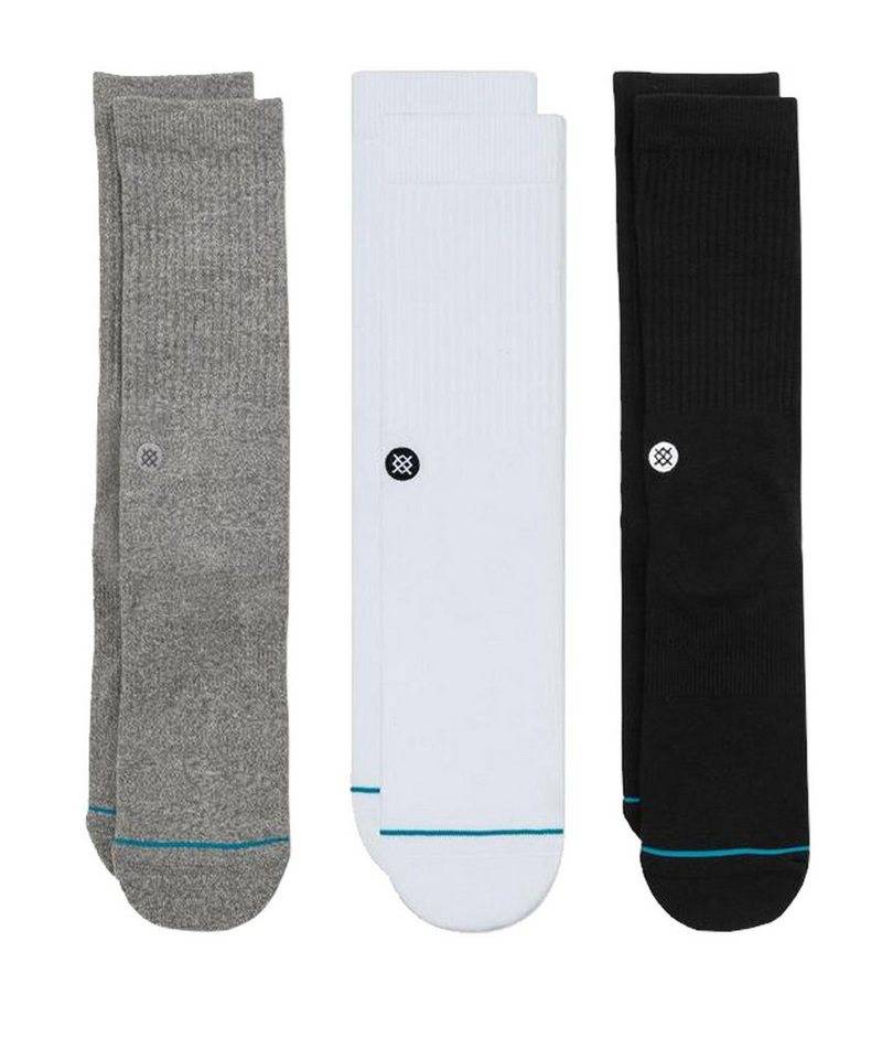 Stance Freizeitsocken Stance Uncommon Solids Icon Socks 3er Pack Baumwolle von Stance