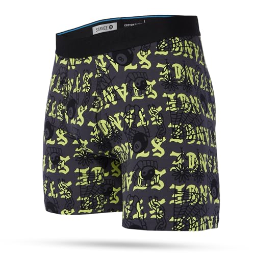 Stance Gewebte Boxershorts, Schwarz, M von Stance