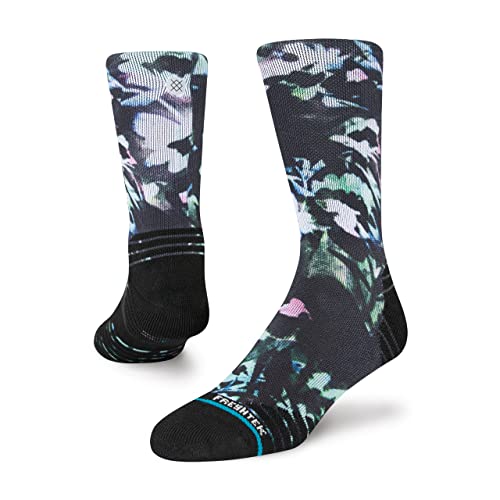 Stance Gully Crew Socken Performance Floral mehrfarbig gepolstert, blaugrün, M von Stance