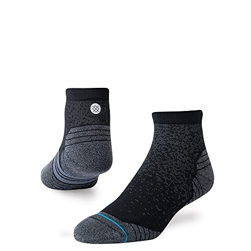 Stance Quarter Socken - Run - Feel 360 x Infiknit (Schwarz, Klein) von Stance