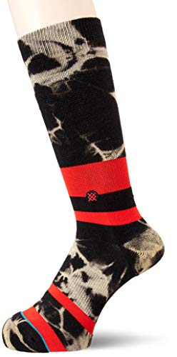 Stance Herren Socken NBA On Court Collection Bulls Acid Wash rot L (43-46) von Stance