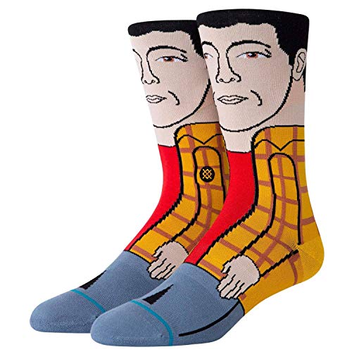 Stance Herren und Damen Happy Gilmore Happy Happy Baumwollsocken Packung mit 1 Mehrfarbig 43-46 von Stance
