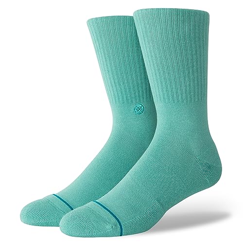 Stance Icon Crew Socken, T rkis/Ausflug, einfarbig (Getaway Solids), 6 von Stance