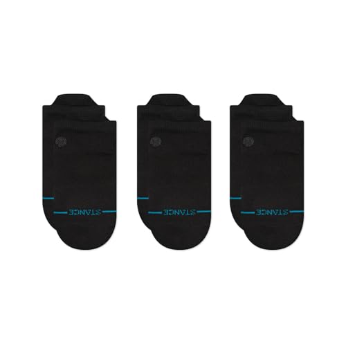 Stance Icon Low Tab [3er-Pack], Schwarz/Schwarz, Large von Stance