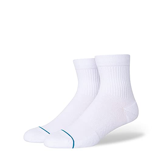 Stance Quarter Socken - Icon(White, Groß) von Stance