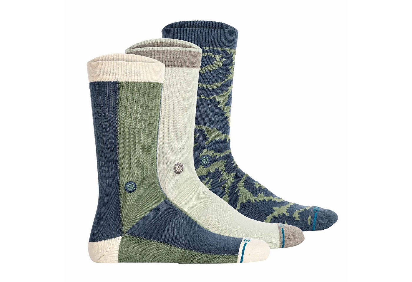 Stance Kurzsocken Unisex Socken 3er Pack Nylon All Terrain Crew (Packung, 3er Pack) von Stance