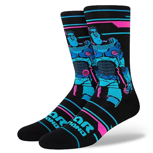 Stance Lightyear Crew Socken, Schwarz, Schwarz, 38-40.5 EU von Stance