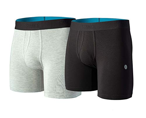 Stance Men's Boxer Brief Staple 6in 2 Pack (Multi, X-Large) von Stance